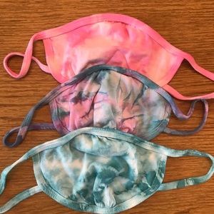 Unicorn tie dye face mask set